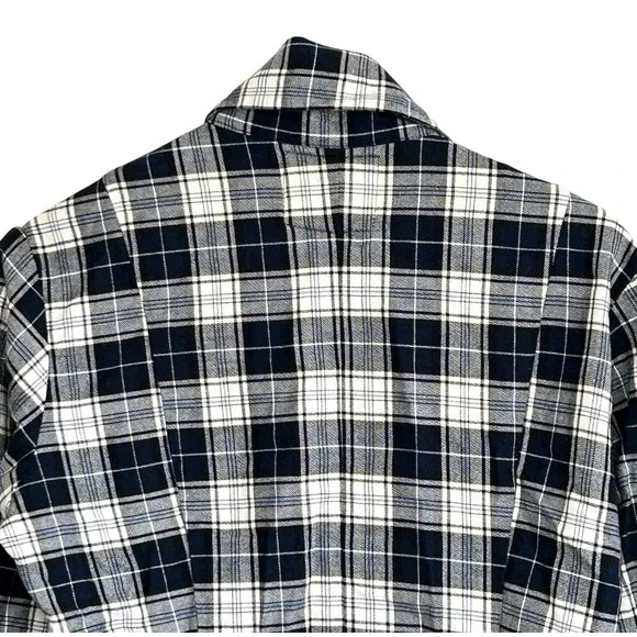 Alicia Bell Plaid Button Shirt Small Western Preppy Festival Ruffle Indie USA - Picture 6 of 9